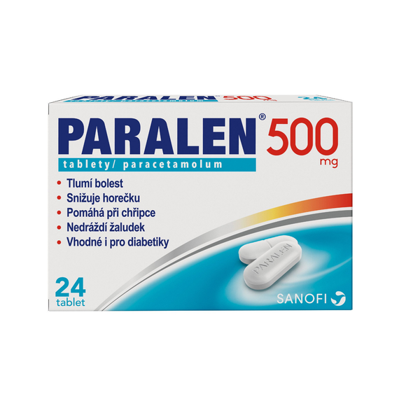 Paralen 500 mg, 24 tablet